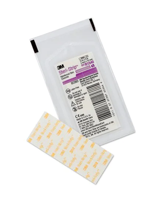 3M Steri-Strip Adhesive Skin Closures, 3mm x 75mm White- Box/50