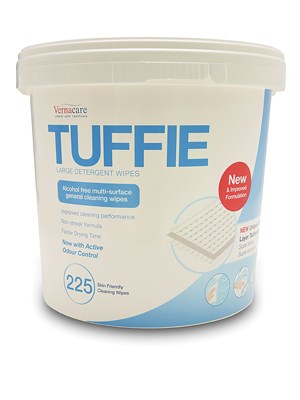 TUFFIE Detergent Wipes with Bucket Dispenser