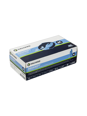 Halyard AQUASOFT Nitrile Exam Gloves, Medium - Box/300