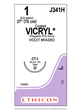 Coated VICRYL® Absorbable Sutures Violet 1 70cm CT-1 36mm - Box/36