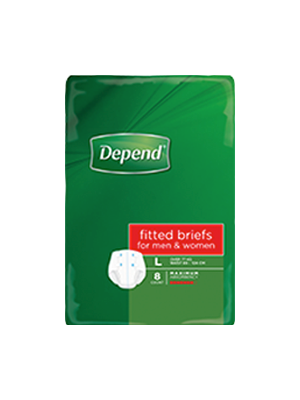 Depend Fitted Briefs Normal Large