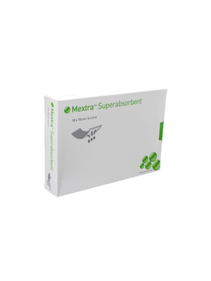 Mextra Superabsorbent Wound Dressing, 10cm x 15cm - Box/10