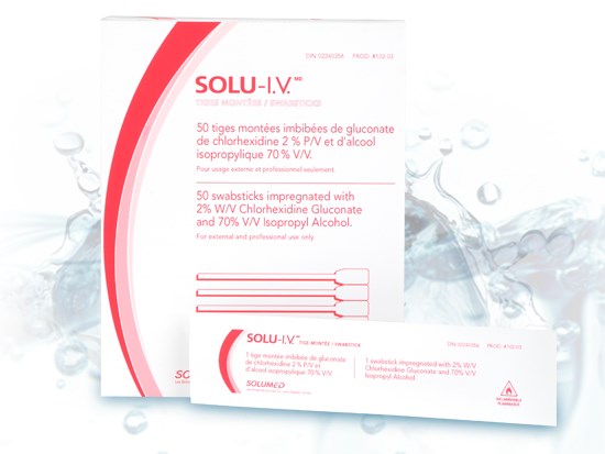 Solu-IV Swabstick Untinted 10.2cm - Box/50