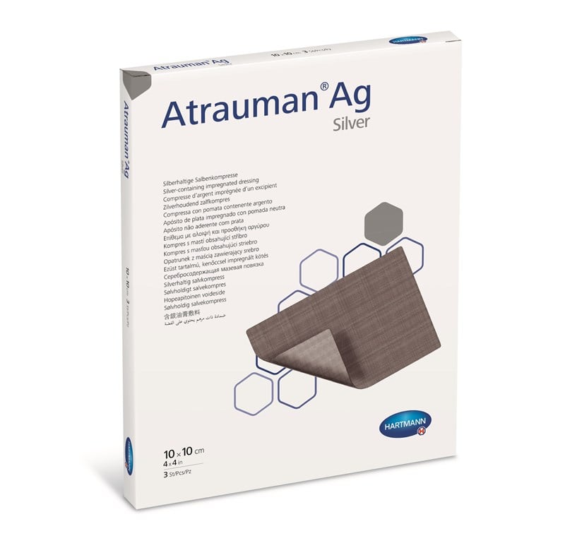 Atrauman Ag Silver Wound Contact Layer Sterile, 10x10cm - Box/10