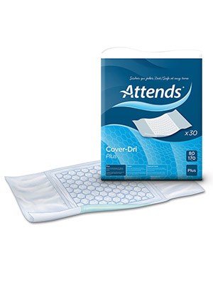 AttendsĀ® Cover-Dri Plus, Protective Underpad, 80x170cm - Pkt/30