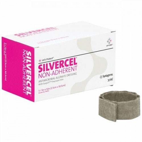 Silvercel NA Hydro-Alginate Silver Rope 2.5cm x 30.5cm Box/5