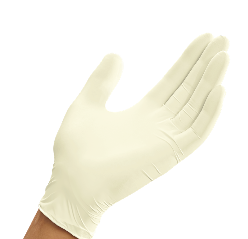 Innova Latex Poderfree Textured Exam Glove Medium Box/100