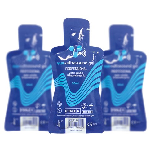 Vue™ Ultrasound Gel Sterile Sachets, 20ml Box/30