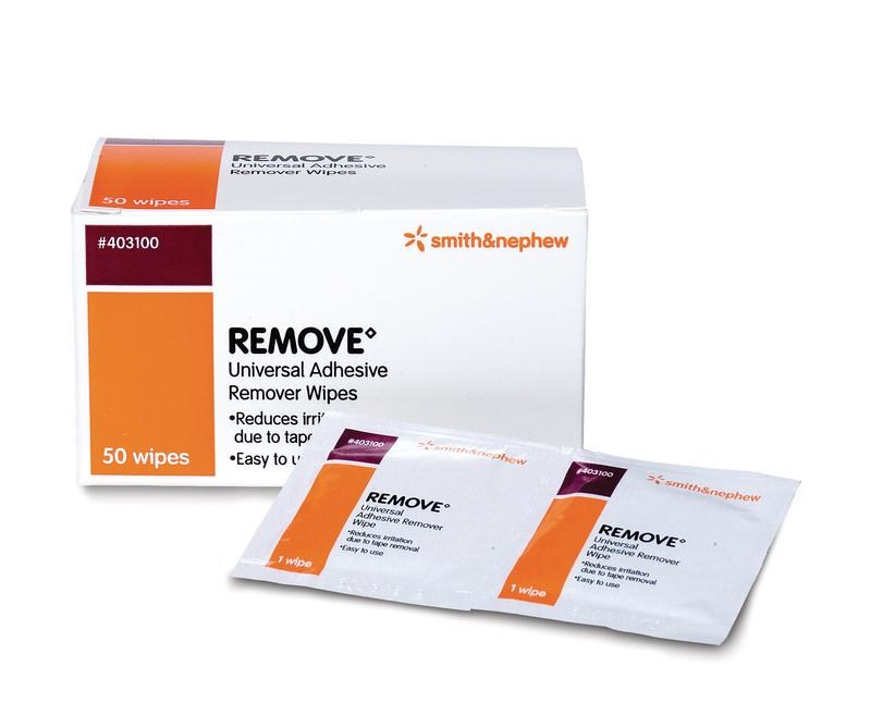 REMOVE Adhesive Solvent Wipes - Box/50